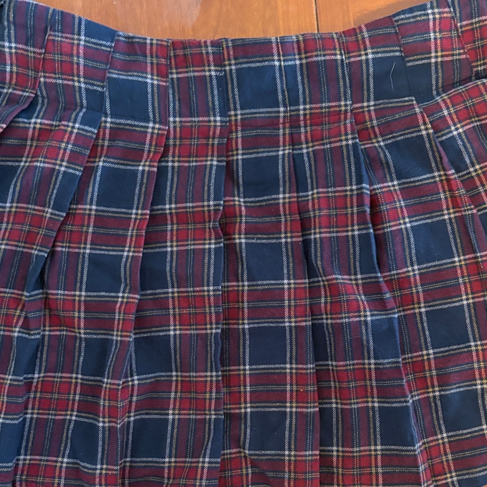 Sincerely Jules Tartan Mini Skirt in Red and Navy - Picture 4 of 4